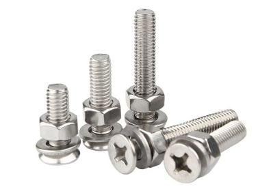 M6-M8 Stainless Steel Cross Countersunk Head Screw Nut Set Flat Head Combination Bolt