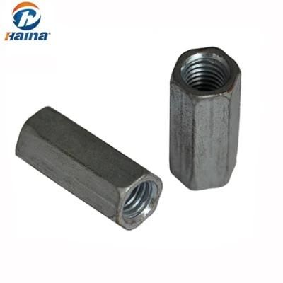 Carbon Steel HDG Hex Long Nut/Coupling Nut (DIN6334) /Coupling Nut/ DIN6334 Long Nut