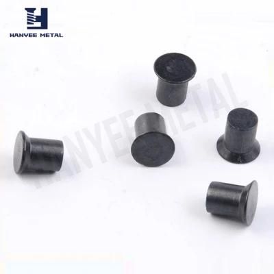 Countersunk Black Factory Made Solid Rivet