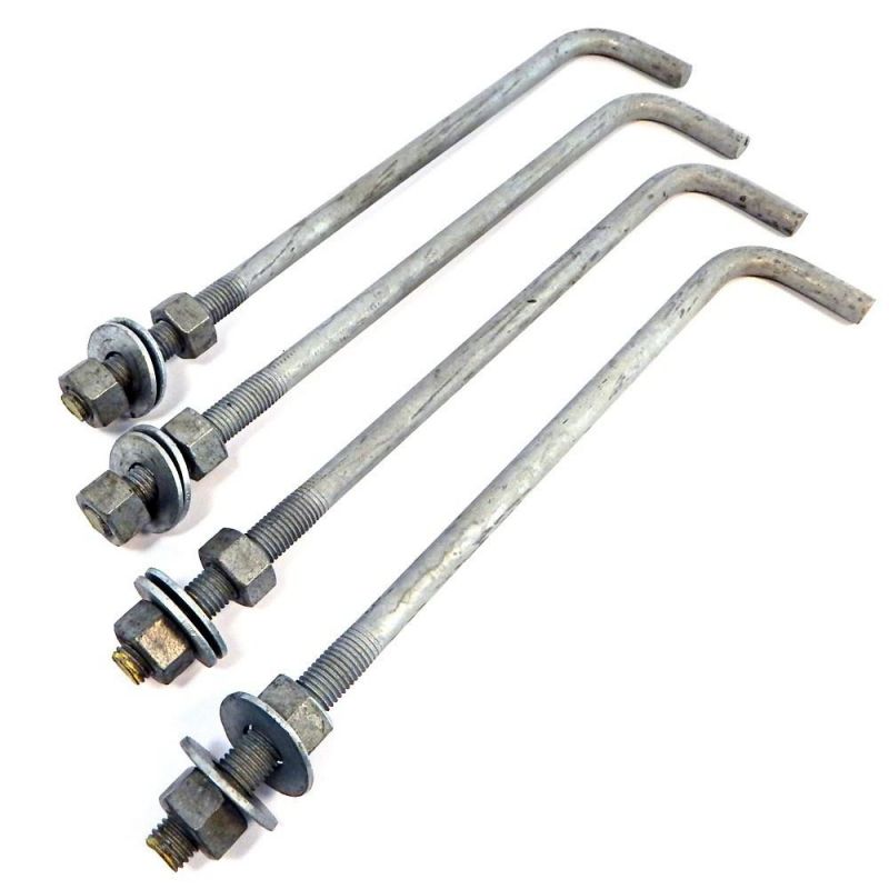 M24 Anchor Bolt J Type L Type Hook Bolt