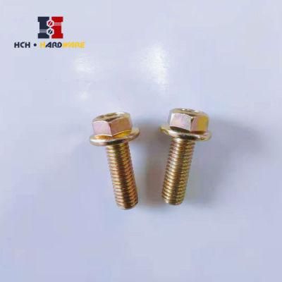 Zinc Yellow Plated Hex Head Hexagonal Bolt