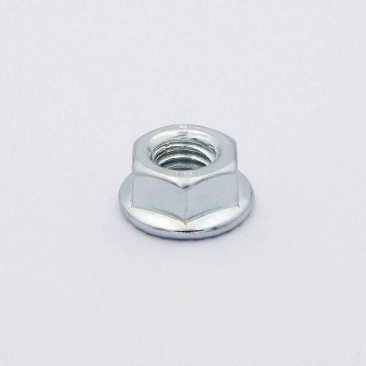 DIN6927 Hex Flange Lock Nut, Hex Flange Nut, Self Locking Nuts, Carbon Steel, Zinc Plated, Galvanized