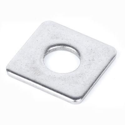 stainless Steel DIN 436 SS304 Square Washer Ss A4-80 SS316 Hot Selling Square Washer for Pipe Factory Direct Square Washer with Round Hole