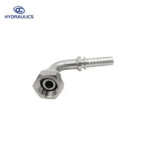 Stainless Steel Metric 24 Degree Female Swivel 90 Degree Hose Coupling
