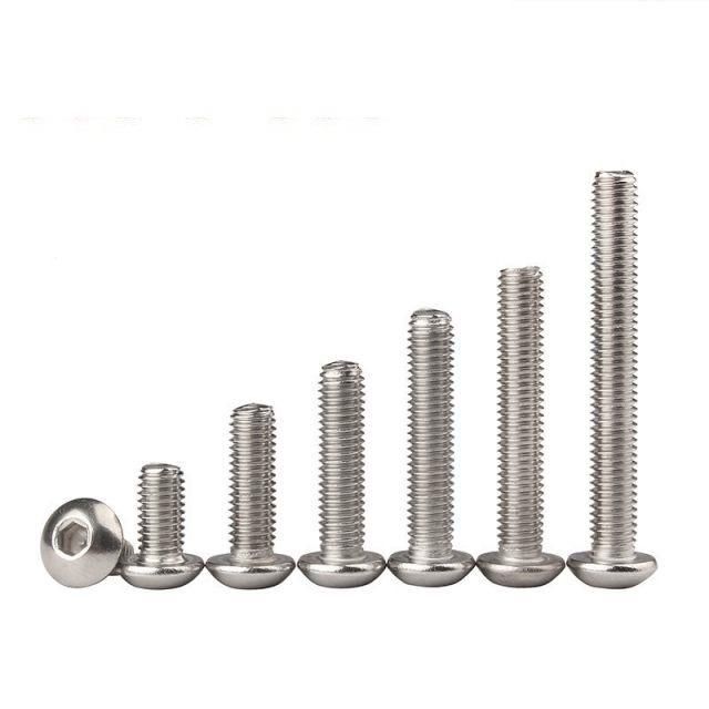Top Quality ISO7380 Stainless Steel Socket Button Head Bolts Allen Screws A2 A4