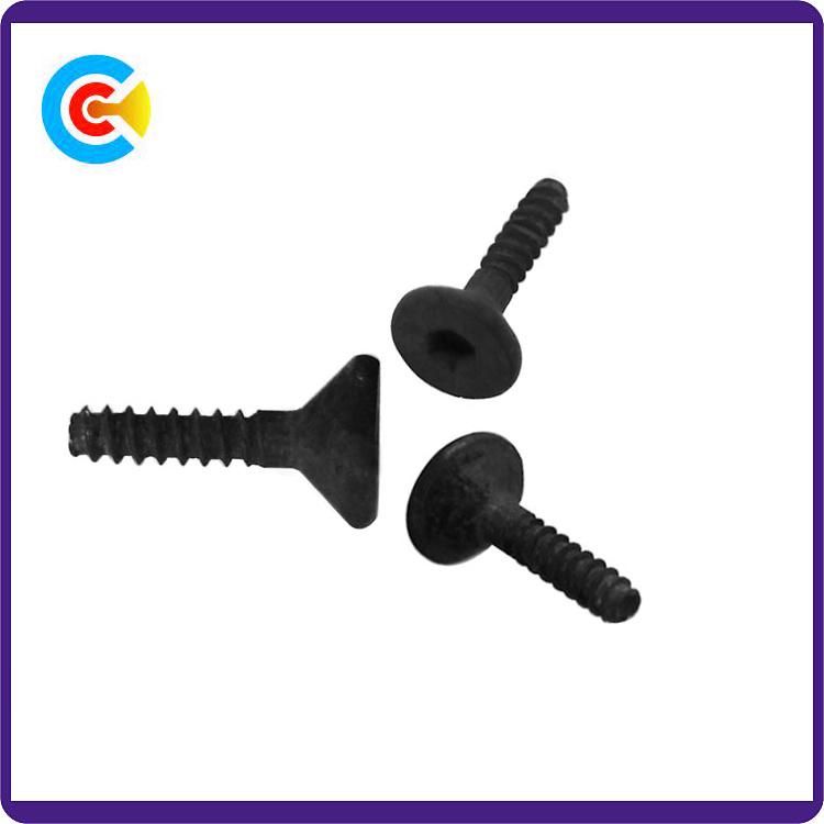 DIN/ANSI/BS/JIS Carbon-Steel/Stainless-Steel Han-Twist Hexgon Countersunk Head Screw for Building Railway