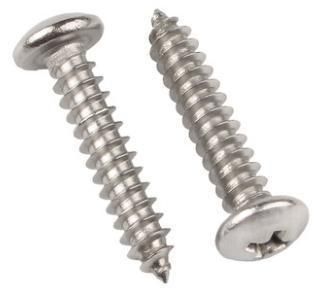 M10-M14 304 Stainless Steel Round Head Self Tapping Screw Pan Head Cross Wood Screw PA Pointed Tail Large Head Self Tapping Screw