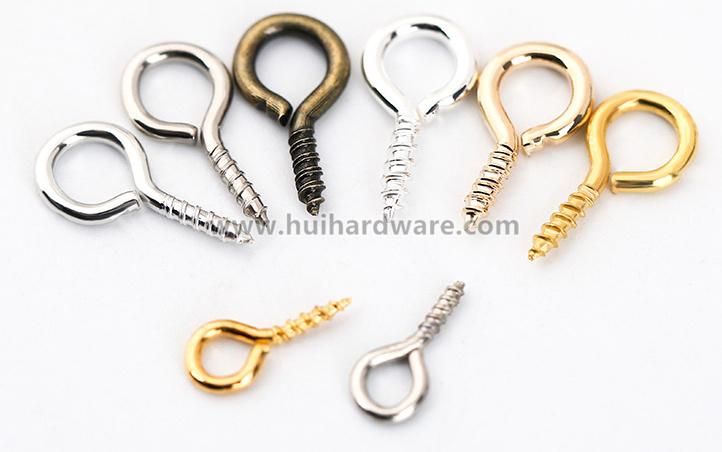 Blue Zinc Plating Hook Eye Bolt Wood Screw