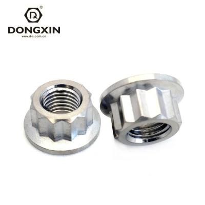 China Factory Sale Titanium 12 Point Flange Nut