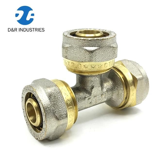 Garden Water Brass 3 Ways Hose Connector