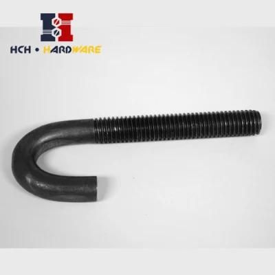 Black Oxide Foundation Bent J Bolt L Bolt Hook Bolt Anchor Bolt