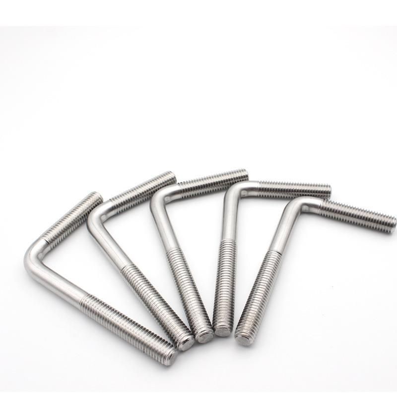 J L Type Stainless Steel Carbon Steel Foundation 16mm Anchor Bolts