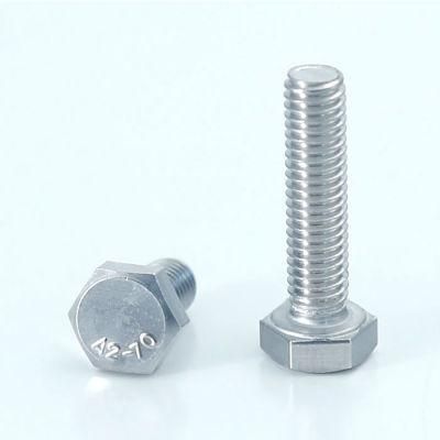 Stainless Steel Hex Head Bolt Fastener DIN931 Kinds of Screw High Strength Bolt Nut Washer