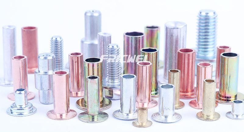 Fricwel Auto Parts Nickel Plating Rivet Steel Metal Rivet / Copper Plated Rivet