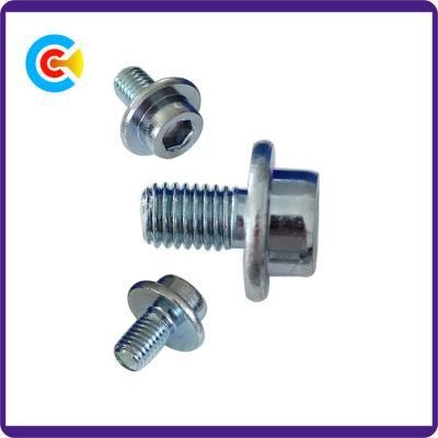 DIN/ANSI/BS/JIS Carbon-Steel/Stainless-Steel Fillister/4.8/8.8/10.9 Galvanized Hexagon Socket Screw for Machinery/Industry