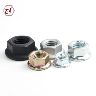 DIN6923 Carbon Steel Serrated Hexagon Flange Nuts with Anti-Skid Teeth