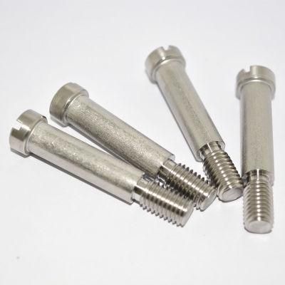 Ss DIN 922 A2-70 SS304 Hot Selling Slotted Round Head Screw SS316 China Factory Slotted Pan Head Screws with Small Head and Full Dog Point