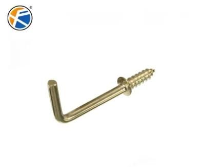 Brass Finish Square Cup Hooks