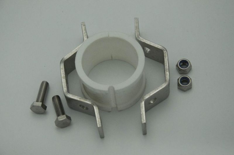 Sanitary Stainless Steel Round Pipe Holder with Single Pin