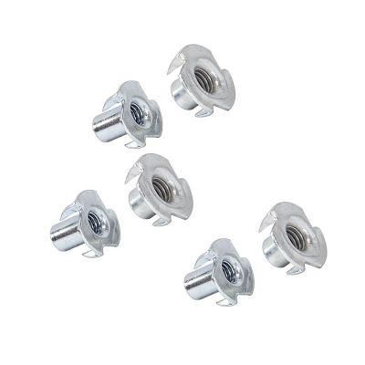 304 Stainless Steel DIN1624 Four Prong Nut M4 T Nut