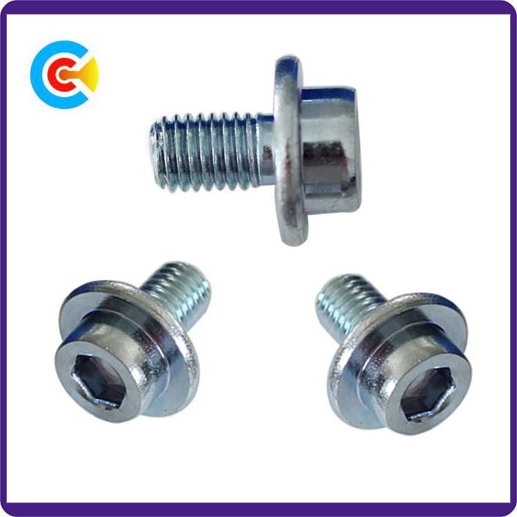 DIN/ANSI/BS/JIS Carbon-Steel/Stainless-Steel Non-Standard Hexagonal with Round Head Knurled Screws