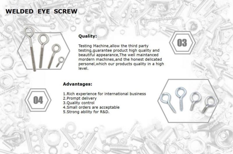 High Precision for Fixing Lifting Ring Welded Eye Tapping Screw