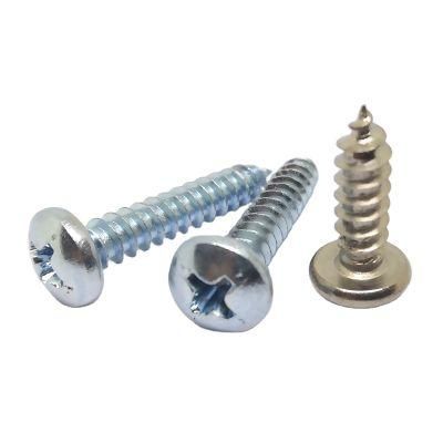 PVC Window Screw Cross Pan Head Self Tapping Screw Carbon Steel Zinc Plated Galvanized