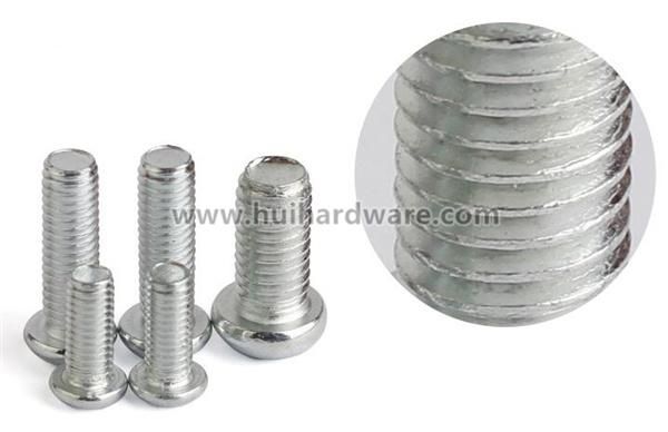 #6-32 4#-40 White Zinc Plated Pan Head Machine Screws