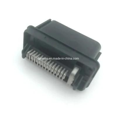 SMD PBT GF30 Black Automotive Connector with Matte Tin Plated