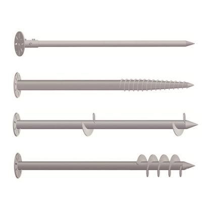 Ground Solar Anchor Bolt Galvanized Steel Solar Ground Screw Customized Piles for Solar Mounting System Earth Ground Screw Anchor