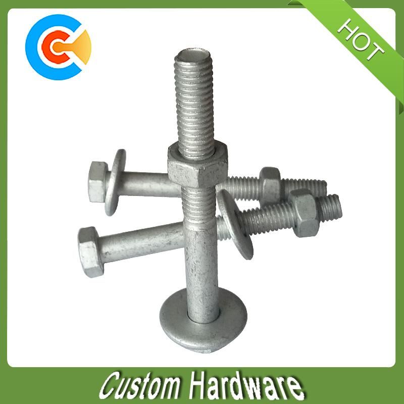 Carbon Steel M8 Surface Dacromet Hex Nut Bolt with Washer