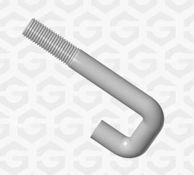 Plain -Grade8.8-M18-Foundation Bolt - L-L Type Bolt-42CrMo