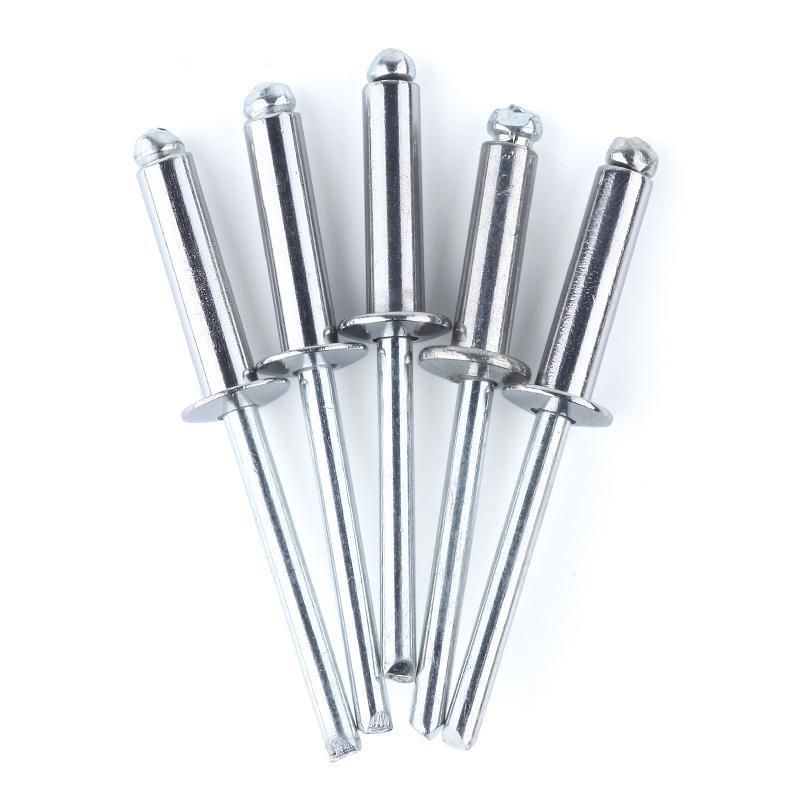 China Flat Domed Head Blind Pop Rivet Solid Steel Rivets Stainless Steel