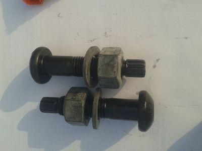ASTM F1852 Type 1 A325tc Tension Control Bolt with Hex Nut and Flat Washer Black 1&quot;-8 Unc- * 3-1/4&quot;