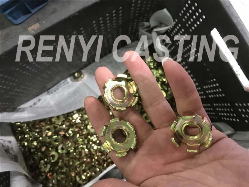 Special Customized Inch Nut with Yellow Zinc Plate