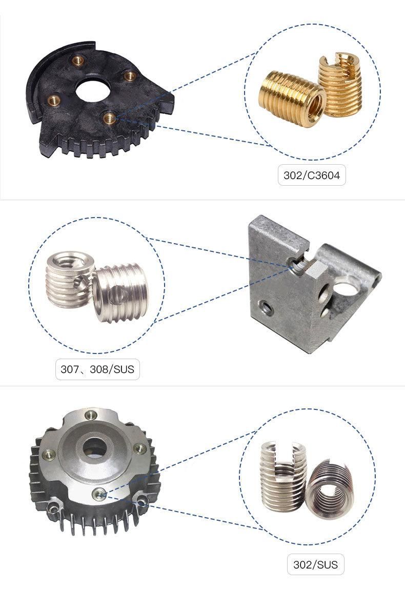 Keensert Threaded Insert Key Insert Heave Duty Keylocking Threaded Insert with M2 M4 Unc 2-56 6-32 4-40