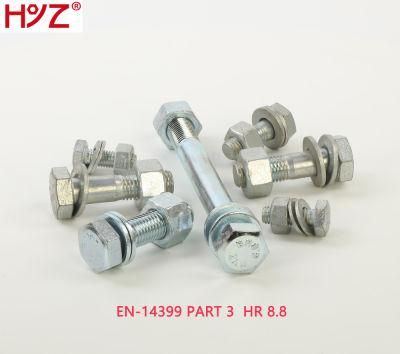 Carbon Steel or Alloy Steel BS En14399-3 Preloaded Hr Bolt Hex Hexagon Head 8.8/10.9grade