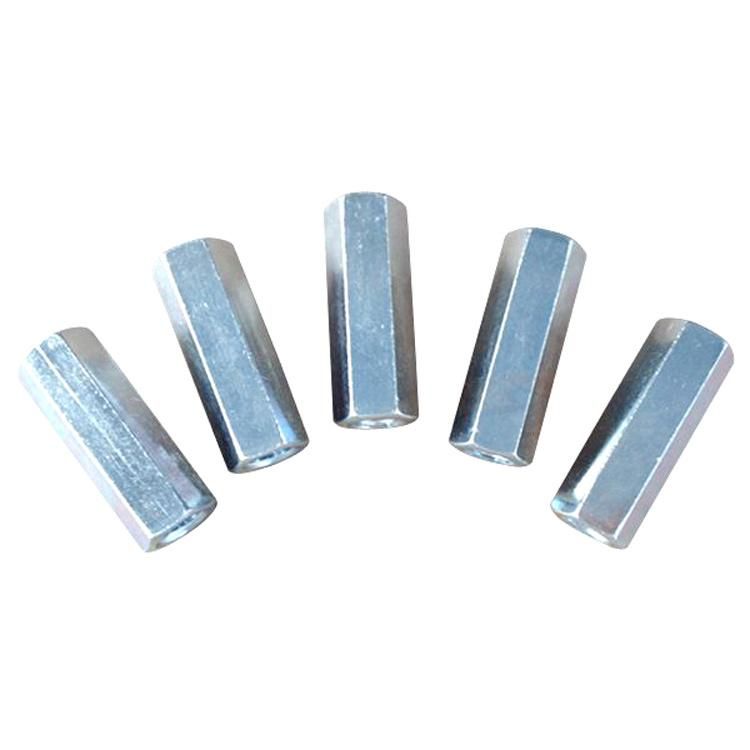 DIN6334 Long Hex Coupling Nut Long Nut Carbon Steel Zinc Plated Galvanized