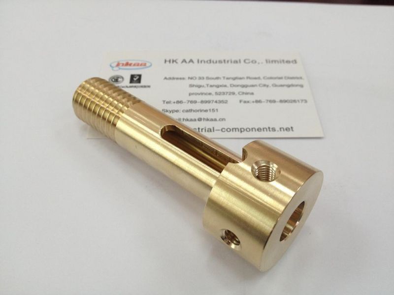 High Precision CNC Machining Brass Threaded Straight Hydraulic Elbow Pipe Fitting
