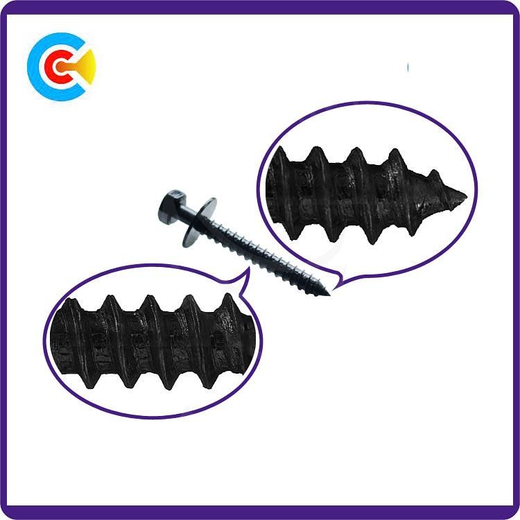 DIN/ANSI/BS/JIS Carbon-Steel/Stainless-Steel Hex Head Self Drilling Screw