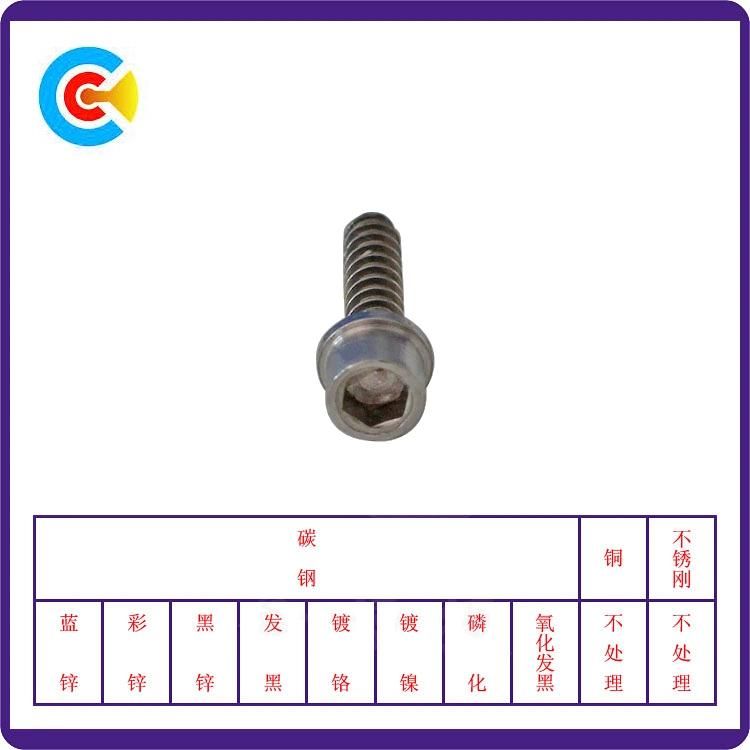 DIN/ANSI/BS/JIS Carbon-Steel/Stainless-Steel Hexagon Socket Cap Head Self Tapping Screws