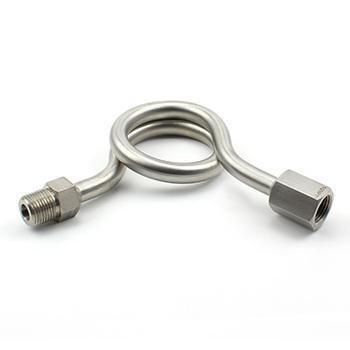 Stainless Steel 316 304 Pressure Gauge Syphon Tube Syphon Pipe