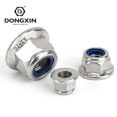 Zinc ASME B18.16.6/DIN6926 Hex Flange Nylon Insert Lock Nuts