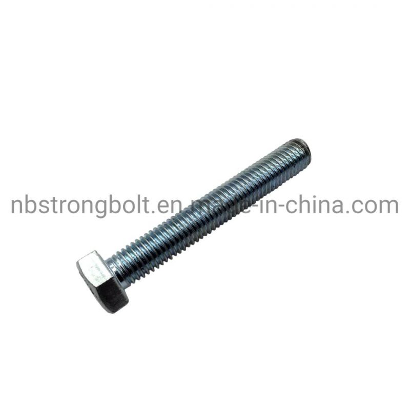 DIN933 Gr. 8.8 Hex Bolt with Zp Cr3+