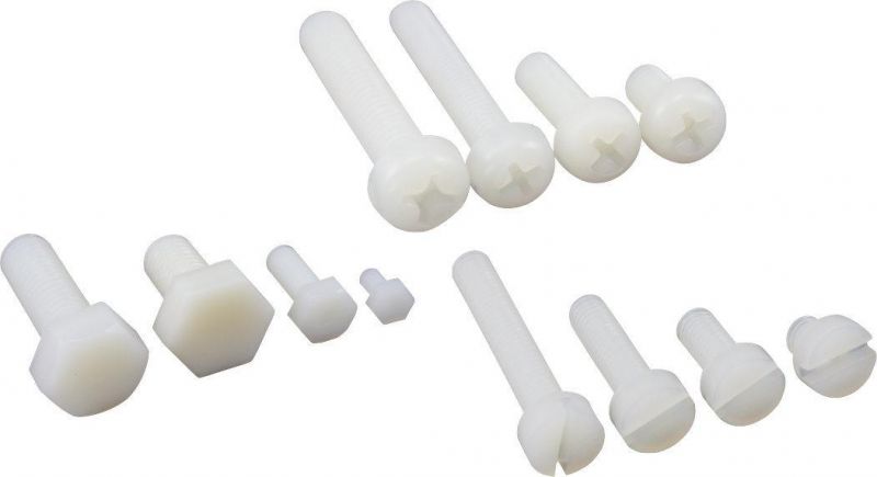Plastic Flat Round Head Knurled Thumb Screw M4 Hand Screwing Nylon Screw for Computer Case Tripod