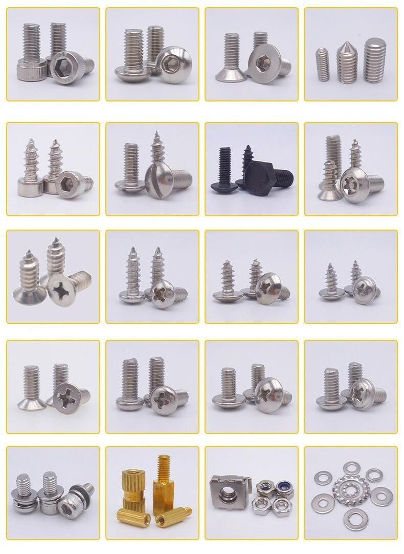 4.8 8.8 10.9 Carbon Steel DIN7981 Cross Recessed Pan Head Tapping Screws ISO7049 Self Tapping Screw