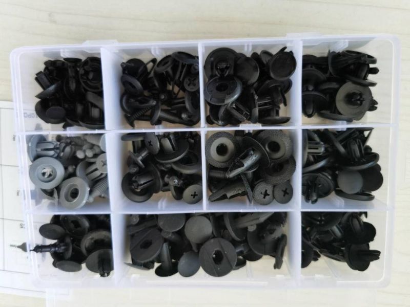 115PCS Car Clip Most Popular Sizes Auto Push Pin Rivets Set Bumper Retainer Clips Car Plastic Rivets Fasteners Push Retainer Kit