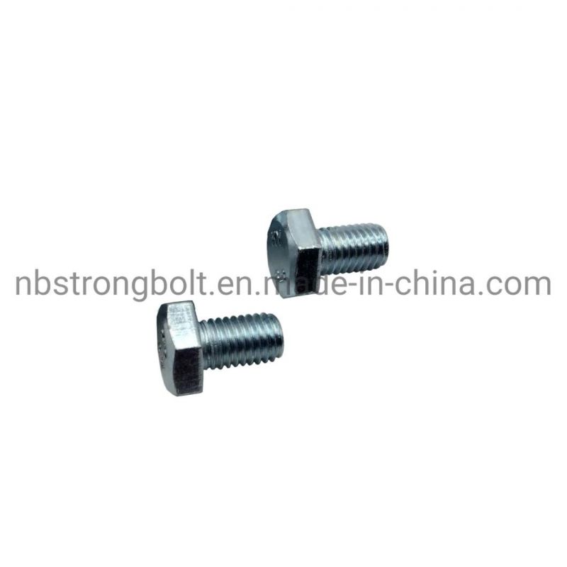 China Fastener DIN933 Hex Bolt Gr. 8.8 Screw with White Zinc Plated Cr3+