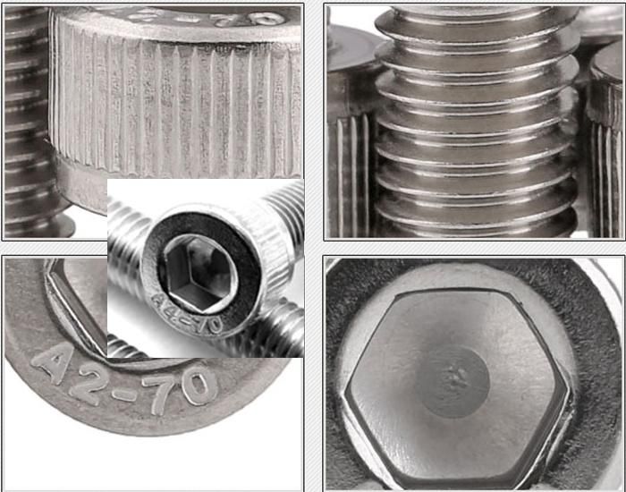 ISO 12474 Stainless Steel Hexagon Socket Head Cap Screws with Metric Fine Pitch Thread