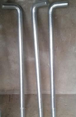 Custom L/J/U/I Shape Foundation Bolts Anchor Bolts Zinc/HDG/Dacromet M18*800